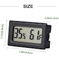 Miniatyrbild 4 av 5: 2-pack Mini LCD Digital Termometer Hygrometer Temperatur Luftfuktighetstestare för Kylskåp Akvarium - Luftfuktighet