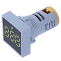Miniatyrbillede 6 af 8: AD16‑22FSV Frosted Panel Digitalt Voltsignalindikator Voltmeterindikator 60~500V AC Gul