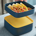 Miniatyrbillede 2 af 3: Bento Box, Madkasse, Bærbar Lækagesikker Madkasse, Børn, Dobbelt Lag Praktisk Frokost