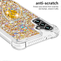 Pikkukuva 5 / 5: Samsung Galaxy A34 5g Puhelin Kotelo - Yb Quicksand Series-7 Iskunkestävä Suojus Nestemäisellä Hiekalla Tpu:lla ja Sormusjalustalla LaserHearts