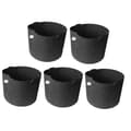 5-pack Heavy Duty Thickened Non-woven Fabric Pots Grow Bags With Handles Garden Tools