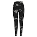 Miniatyrbillede 1 af 8: Tie Dye Leggings - Sømløse, Højtaljede, Elastiske, Sorte, Hurtigtørrende, Bløde og Åndbare Yoga Leggings til Kvinder S