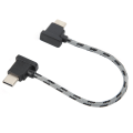 Miniatyrbillede 6 af 8: 15 cm højrevinklet fjernbetjening Type C til Type C datakabel til DJI Mavic Air 2/Mini 2