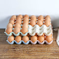 Miniatyrbilde 3 av 5: 4 Stykker Plast Eggboks, Eggbrett Oppbevaringsboks, Egg Oppbevaringsboks, for Kortdesign Sklisikker Eggdispenser, 15 Ruter, 4 Farger