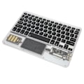 Miniatyrbilde 7 av 8: Trådløst Bluetooth-tastatur Multifunksjonelt akryltastatur for Windows for Android for IOS Svart