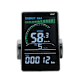 Miniatyrbillede 2 af 5: M6C Elektrisk Cykel LCD Display Meter 24V-60V E Scooter LCD Panel Farveskærm med USB kompatibel med Mountain