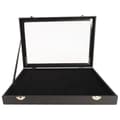 Ring Display Case Organizer med Transparent Lock 100 Fack Smycken Örhängen Bricka Förvaringslåda
