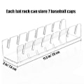 Miniatyrbillede 3 af 5: Hat Stativ til Baseball Caps Display og Organizer - 2 Pakke, Akryl Hat Holder (Klar)