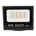Miniatyrbillede 5 af 8: LED-projektør i aluminiumshus med hærdet glas lampeskærm IP66 vandtæt RGB-projektør 85‑265V