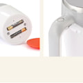 Pikkukuva 5 / 5: Sekoittava kuppi 380ml 7000RPM Ruostumaton teräs sisäastia PP kuori Sekoituskahvimuki juomiseen Akulla harmaa