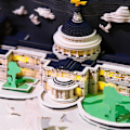Miniatyrbild 4 av 5: 3D Memo Pad Unika Hantverk Konstnärlig Pennhållare för Kontorsfestivaler Jul