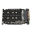 Miniatyrbillede 6 af 8: NVME U.2 til Combo NGFF M.2 SATA PCIe SSD-adapter 40 Gbps stabil drift SFF8639 SSD-adapter til bundkort