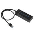 Miniatyrbillede 1 af 8: 4 Port USB3.0 HUB Opladningsdockingstation 5Gbps opladningshub-adapter til telefon/tablet/pc/Windows