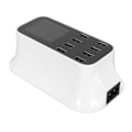 Pikkukuva 3 / 8: 8-porttinen USB-latausasema, nopea latausportti, USB-latausasema LED-näytöllä useille laitteille, älypuhelimille, tableteille, 100-240 V, AU-pistoke