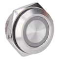 Pikkukuva 8 / 8: 5 kpl Momentary Push Button Switch Metal Auto Reset Ultra Thin Vedenpitävä LED 16mmAC220V Keltainen