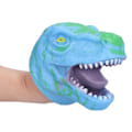 Miniatyrbild 6 av 8: Dinosaur Hand Puppet Realistisk Mjuk Halloween Tyrannosaurus Rollspel Leksak för BarnBlå