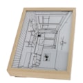 Miniatyrbilde 8 av 8: LED-belyst veggkunst, opplyst dekorlys, skyggefotorammemaleri, 3 farger, dimbar for soverom, stue, L-modell 1
