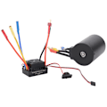Pikkukuva 7 / 8: Vedenpitävä harjaton moottori 3650 3500KV 60A ESC-sarjalla 4 mm:n kullatulla banaaniliittimellä 1/10 RC-autoon
