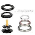 Miniatyrbillede 7 af 8: 42 mm/1,7 tommer 52 mm/2 tommer Mountainbike tilspidset lige rørgaffel Headset lejetilbehør