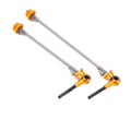 Miniatyrbild 2 av 8: 2 st Trainer Skewer Spara ansträngning Lättvikt Hög styrka Anti-skid Snabbkoppling Lås Skewers för Road Folding CarGold