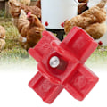 Miniatyrbild 4 av 8: 10 st automatiska vattennipplar för kycklingar, dricksverktyg för fjäderfäuppfödning, röda