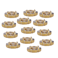 Pikkukuva 5 / 8: 20 kpl ompelukirkonia kultaiset kynnet DIY-mekko vaatteiden tarvikkeet 5x10mm valkoinen