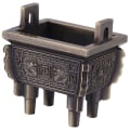 Miniatyrbillede 1 af 8: 1 stk mini multifunktion røgelsespindbrænderholder røgelseskar til hjemmekontorhotel (bronze)