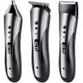 Miniatyrbilde 2 av 5: Barbermaskiner for menn, 3 i 1 Skjeggtrimmer, Skjegg- og bartbarberings- og klippesett, Oppladbar elektrisk hårklipper, Barberhøvel, for hjemmebruk