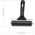 Miniatyrbilde 2 av 5: 10 cm Brayer-rulle, gummibrayer-rulle med 11 cm (4,3 tommer) håndtak, malings- og blekkrulleverktøy for stempling og utklippsbøker, silketrykk