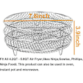 Miniatyrbillede 4 af 5: Airfryer Tre Stabelbare Dehydrator Hylder til Gowise Ninja