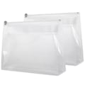 Miniatyrbillede 2 af 8: 2 stk EVA Transparent Makeup Taske Rejse Bærbar Kosmetisk Toiletartikler Opbevaring Taske Organizer