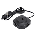 Pikkukuva 2 / 8: USB-keskitin, 4-porttinen sovitinlaturi, ultraohut datanjakaja PVC:stä flash-kiintolevylle, näppäimistölle 2.0