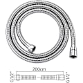 Miniatyrbilde 2 av 5: Universell anti-twist dusjslange i rustfritt stål - 2m (G1/2 tommer)