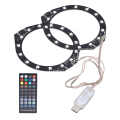 Miniatyrbillede 4 af 8: RGB LED-lysring Bluetooth Sync Music 400 Effects 8 farver LED-båndlys med appkontrol til PS5-konsollen