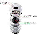 Miniatyrbillede 4 af 5: 60X Mini UV LED Belyst Juveler Lup