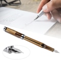 Miniatyrbillede 6 af 8: Stor Kapacitet Fyldepen Transparent Business Skrivepen Kontor Skoleartikler 0,5 mm Nib Transparent Brun