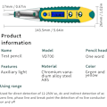 Miniatyrbillede 2 af 3: Spændingstester, Ny Elektrisk Digital Test Blyant Tester LCD Display Test Skruetrækker Spændingsdetektor AC DC 12-250V til Elektriker Værktøj