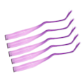 Miniatyrbilde 5 av 8: 10 stk Høydepunkter Hårpynt Lang Rett Gradient Utsøkt Stilig Hairpiece Clip for Cosplay Events Halloween Fester Gradient Lilla