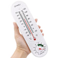 Miniatyrbild 5 av 5: Utomhustermometer Trädgårdstermometer Växthustermometer Hygrometer Trädgårdsväxt Digital Temperaturmätare Hygrometer Utomhus Vägg Häng Inomhus