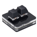 Pikkukuva 6 / 8: 2 Key Gaming Pikanäppäin Ohjelmoitava näppäimistö Type C USB All Black Multifunction kotitoimistoon