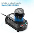 Miniatyrbillede 2 af 4: Dc10wa Dc10wb Bl1013b 10.8v 12 Volt Batterioplader Til Makita Lithium Batteri