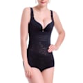 Miniatyrbillede 2 af 8: Taljetræner Bodysuit Mavekontrol Baldeløft Bryststøtte Åndbar Cincher Tank Top til Postnatal Genopretning Sort S