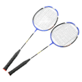 Pikkukuva 4 / 8: 2 kpl Badmintonsulkapallomailaa Hiiliseos Ultrakevyt Urheiluväline Harjoitteluun Kilpailuun