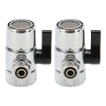 Miniatyrbilde 2 av 8: 3stk G3/8 Insink Kran Avledningsventil Treveis Universal Enkel installasjon Slange Avledningskran Adapter for akvarier