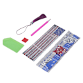 Miniatyrbillede 5 af 8: DIY Rhinestones Maleri Bogmærker Amerikansk Flag Markering Læsefremskridt Rhinestones Maleri Bogmærker til Gaver