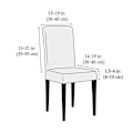 Miniatyrbilde 4 av 5: Elegante stoler i fløyel, stretch spandex, stor størrelse, perfekt for restauranter, hoteller, fester og banketter (kamel, 4-pakning)