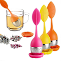 Miniatyrbillede 1 af 4: 3 stk. Te-infuser med blade, silikone te-infuser i rustfrit stål - JRDG