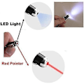 Miniatyrbillede 3 af 4: [2 stk.] 4-i-1 Universal Touch Screen Stylus + Kuglepen + Pointer + LED Lommelygte til Smartphone/Tablets iPad iPhone Samsung osv. [Sort]
