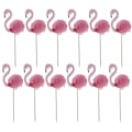 Miniatyrbillede 2 af 5: 24 Stykker Flamingo Cupcake Kage Toppers Kagedekoration til Luau Hawaii Fødselsdag