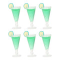Pikkukuva 8 / 8: 20 kpl nukkekodin cocktail-laseja simulointi elämän kohtaus 1/12 mittakaava mini cocktail-lasit lelu nukkekoti sisustus vihreä
